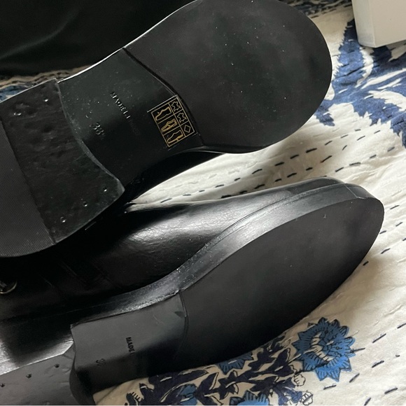 New La Canadienne Studded Leather Moto Boots - Picture 6 of 7